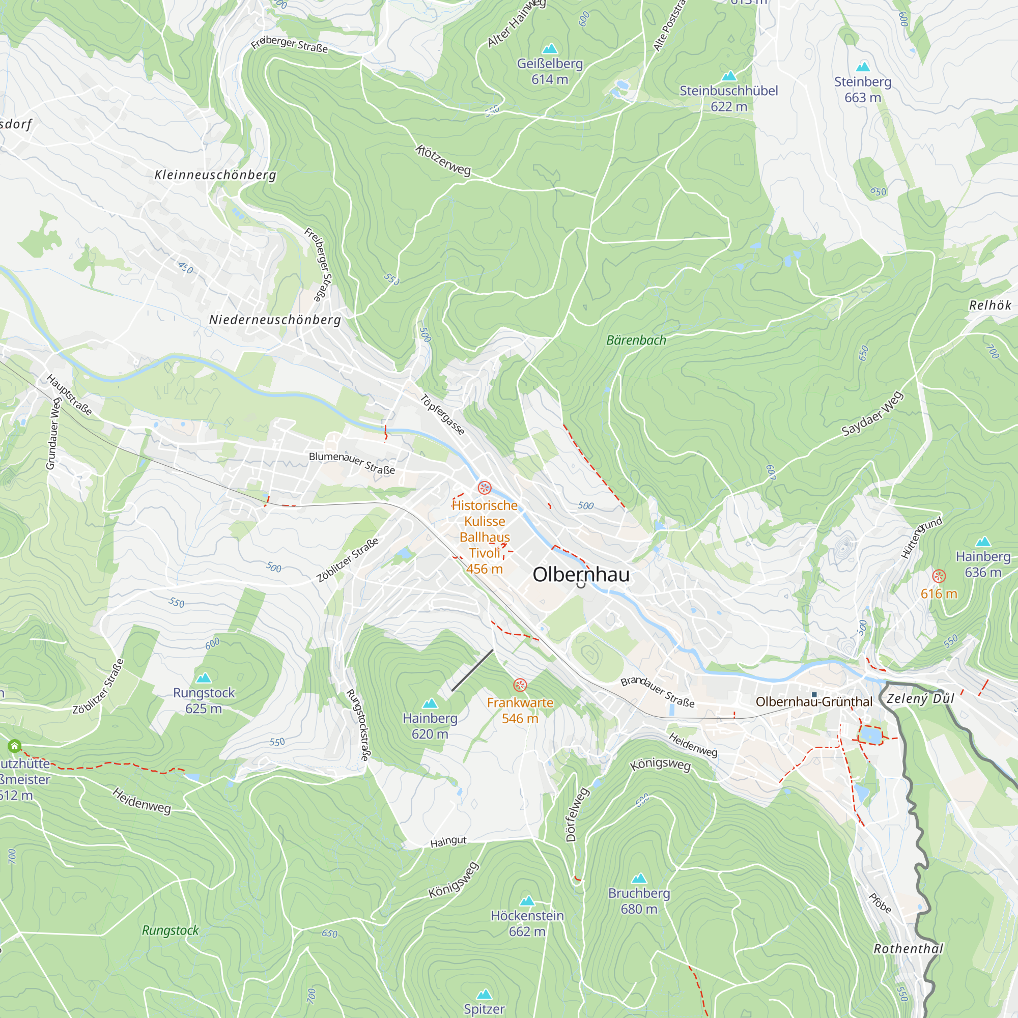 Tourist-Information Olbernhau map