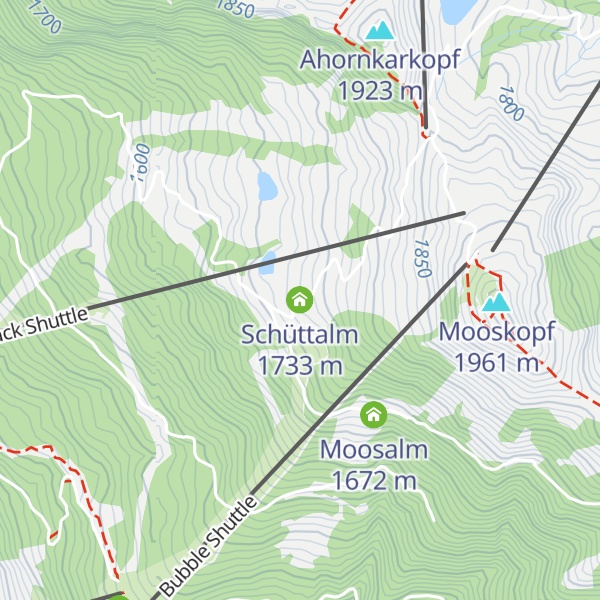 Map of Schüttalm