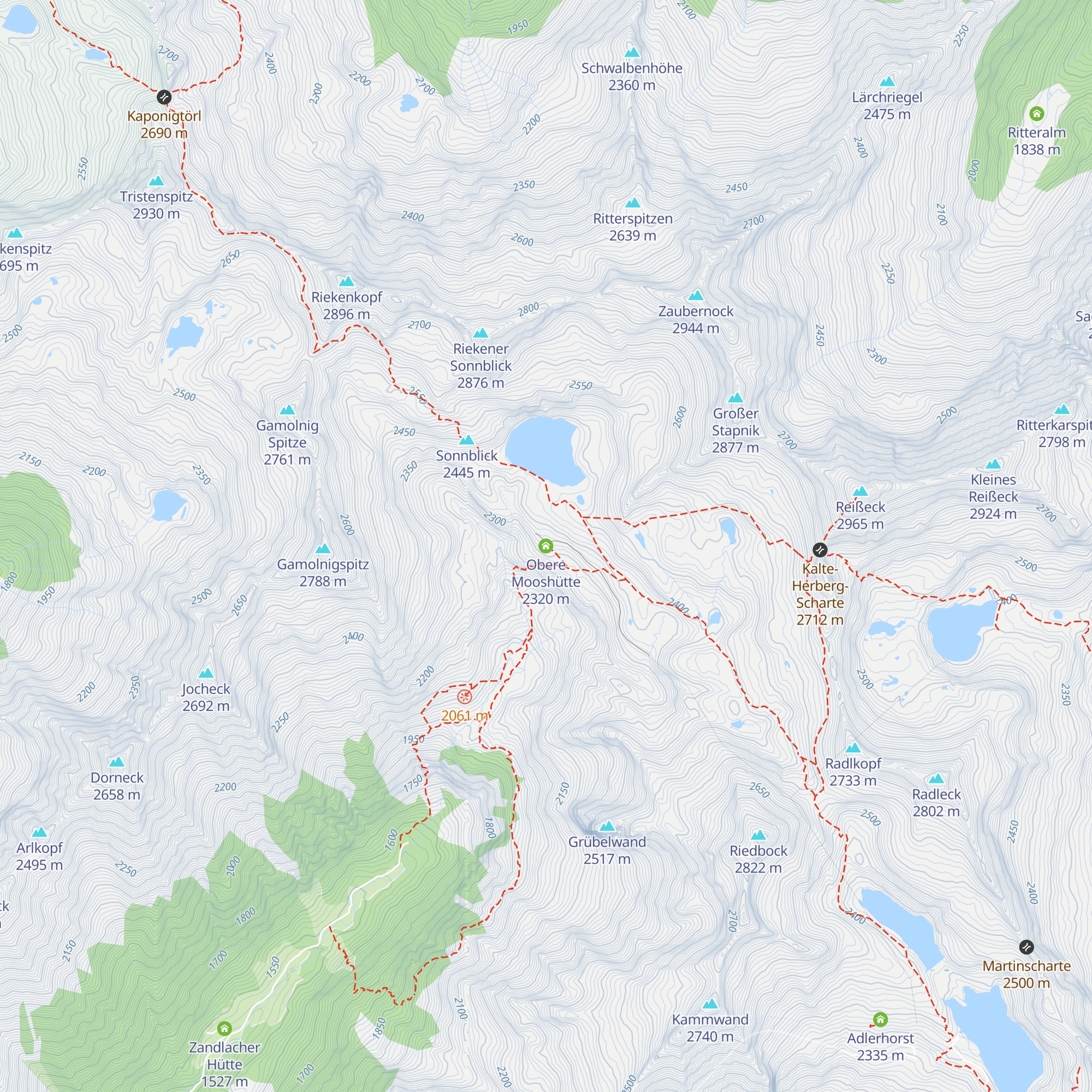 Obere Mooshütte map