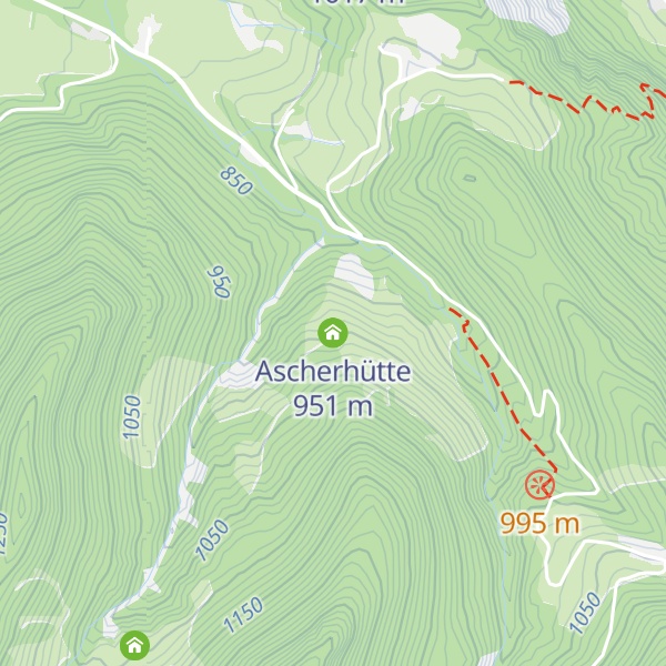 Map of Ascherhütte