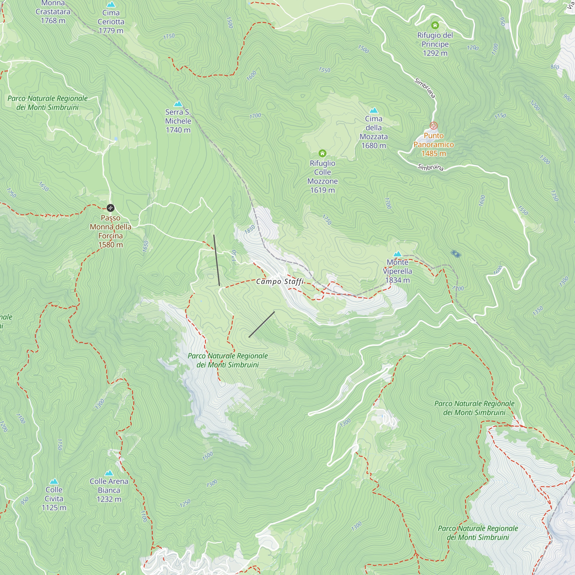 Rifugio Viperella map