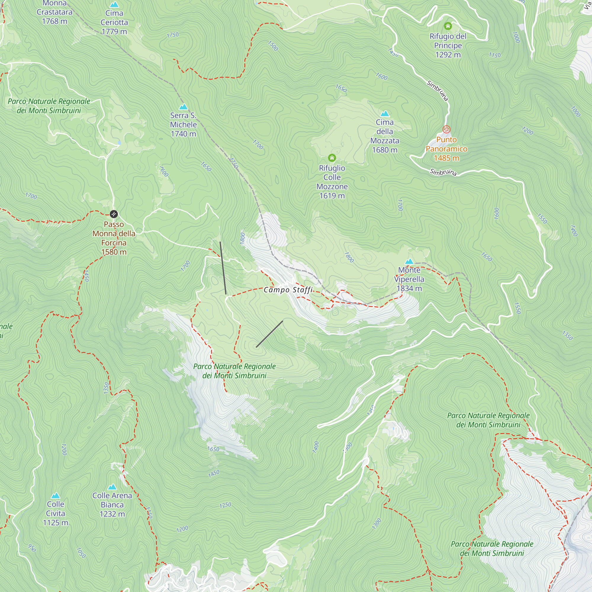 Rifugio Viperella map