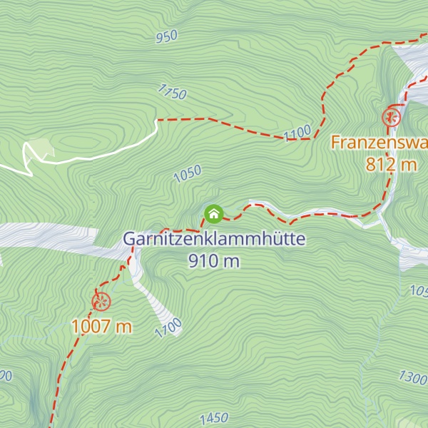 Map of Garnitzenklammhütte