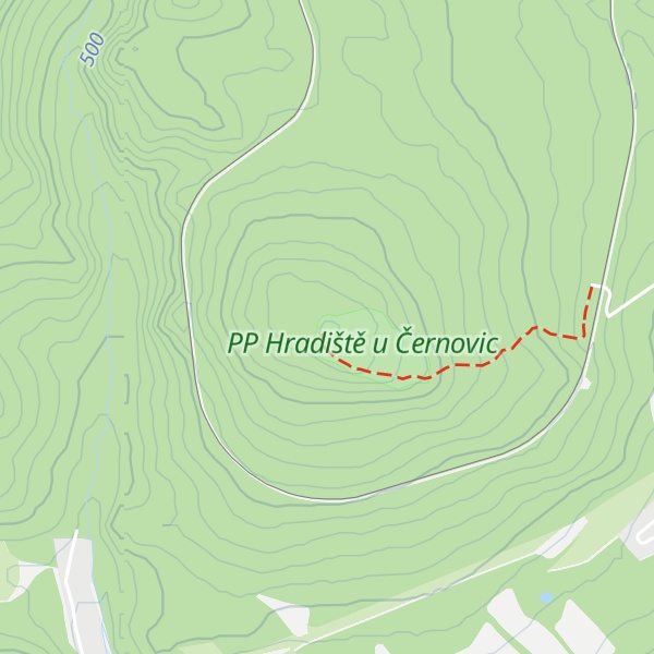 Map of Hradiště