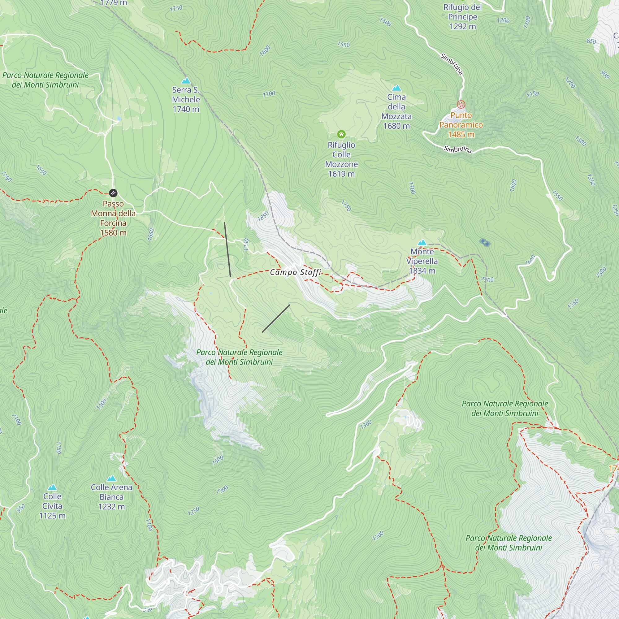 Capanna Capriati map