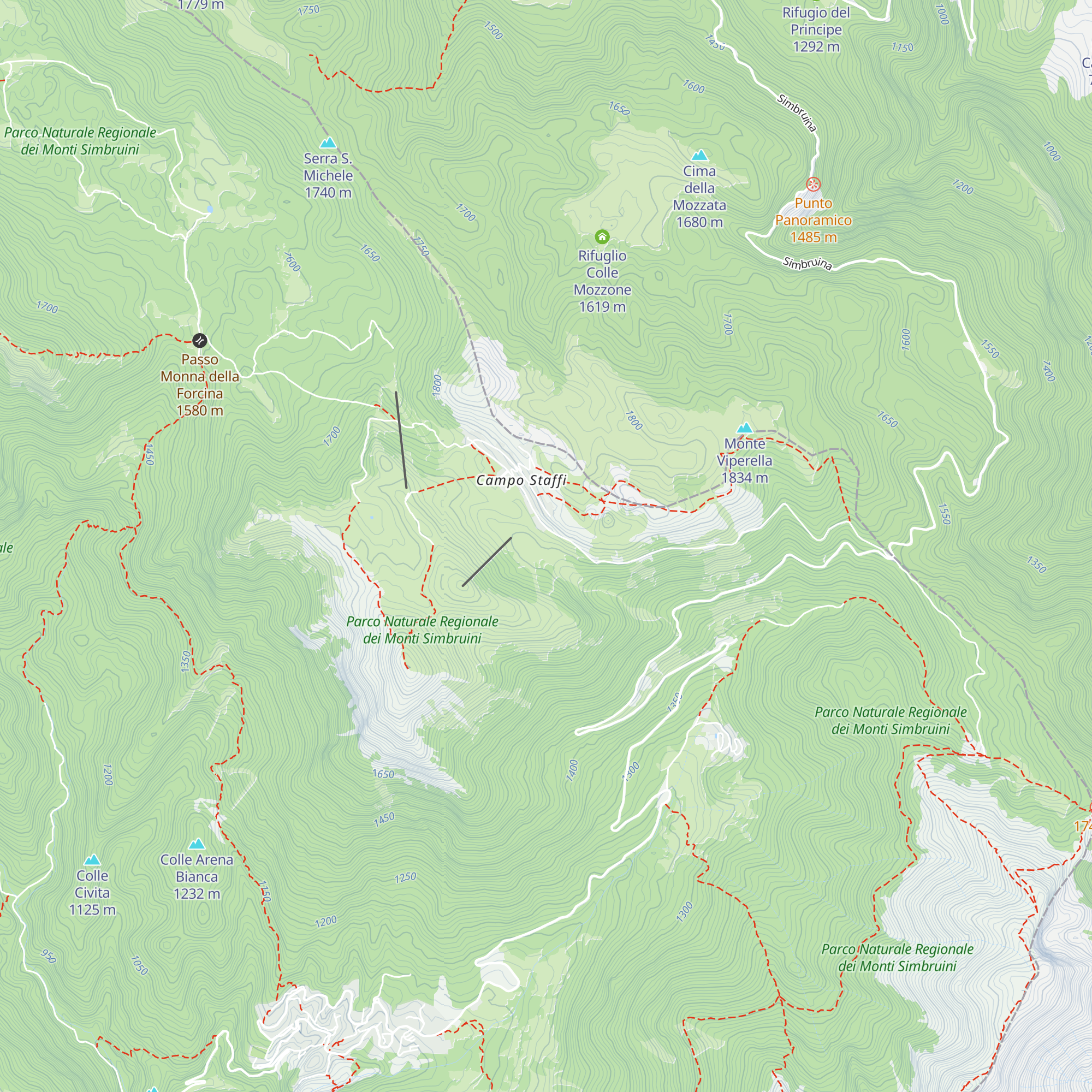 Capanna Capriati map