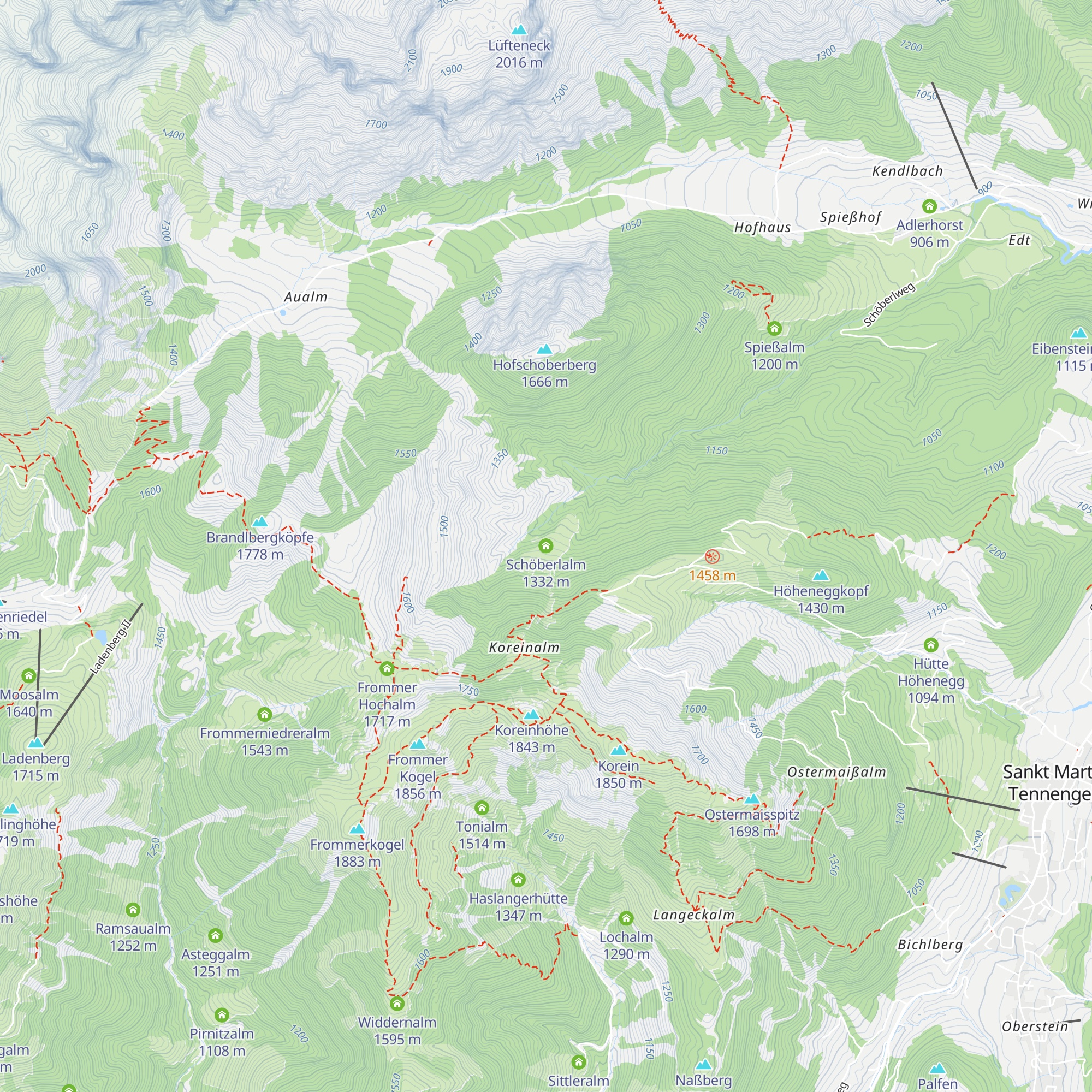 Schöberlalm map