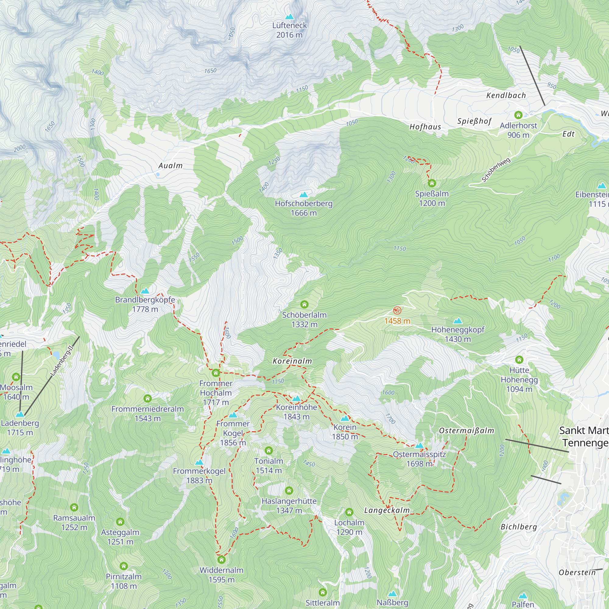 Schöberlalm map