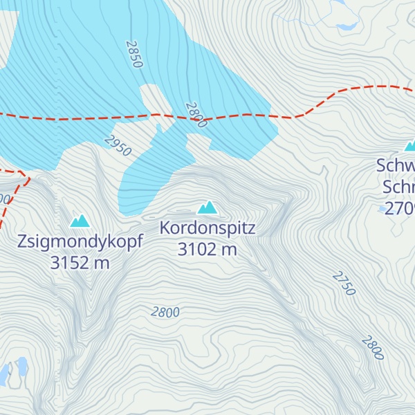 Map of Kordonspitz