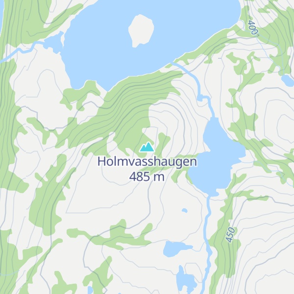 Map of Holmvasshaugen
