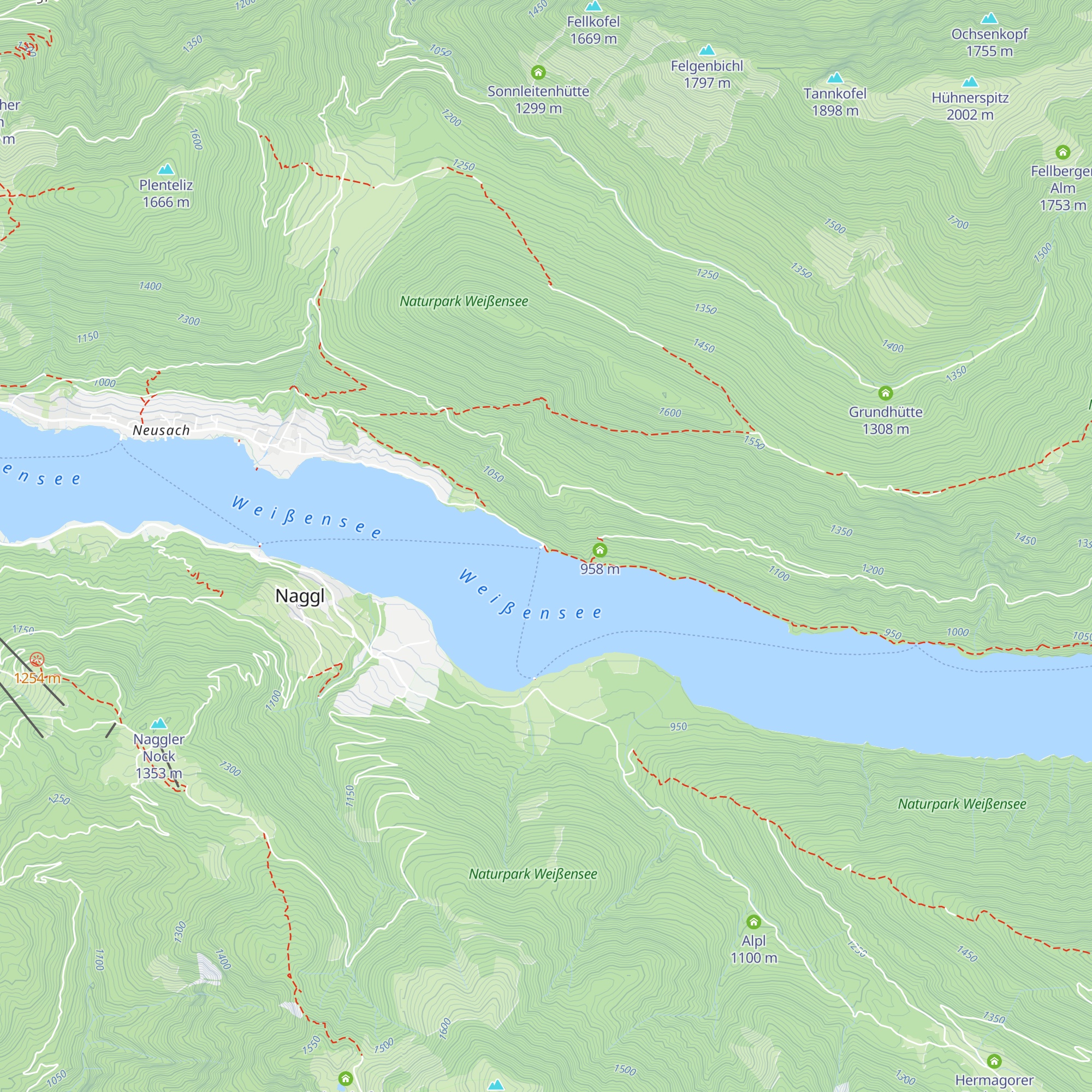 Ronacherfels map
