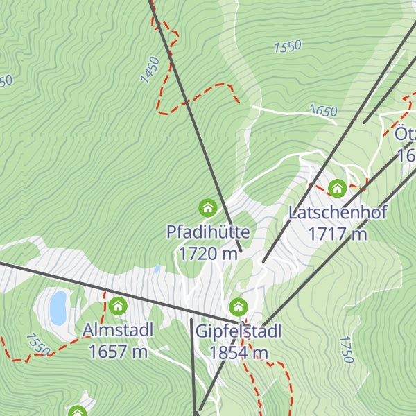 Map of Pfadihütte