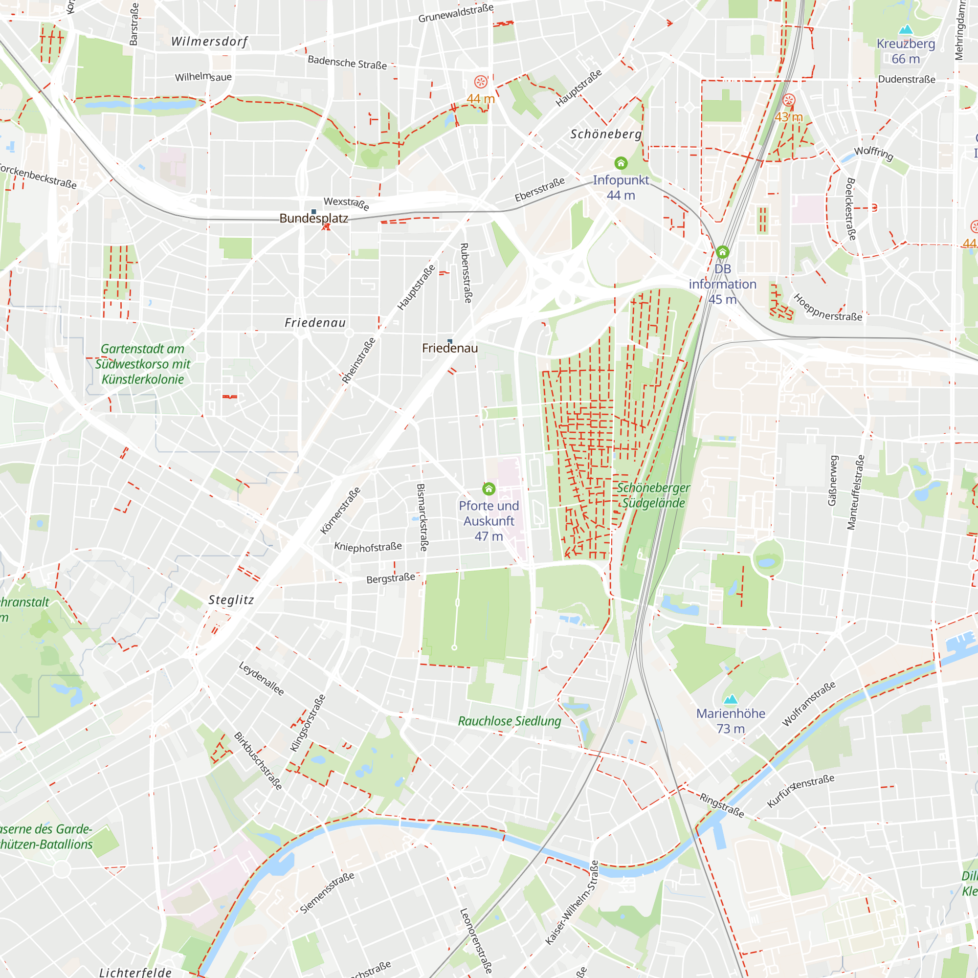 Pforte und Auskunft map