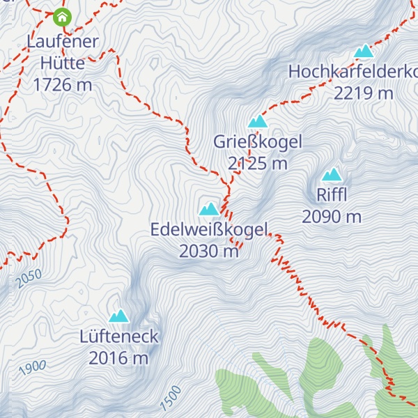 Map of Edelweißkogel