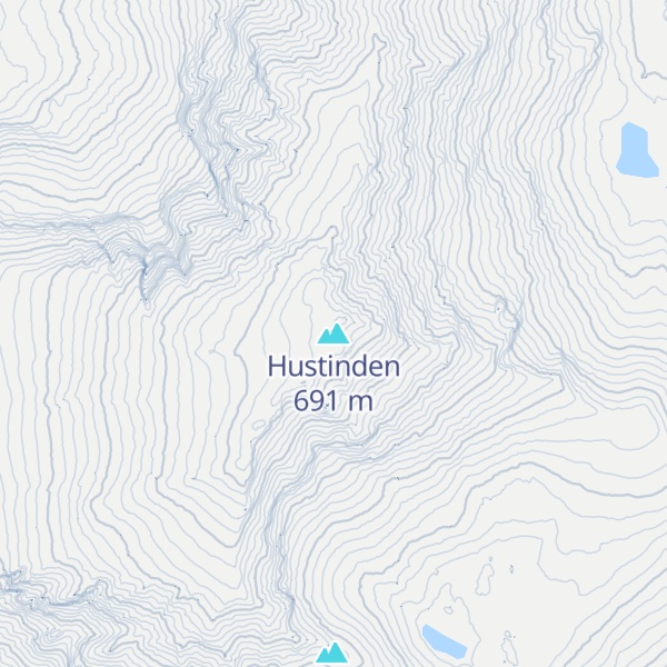 Map of Hustinden
