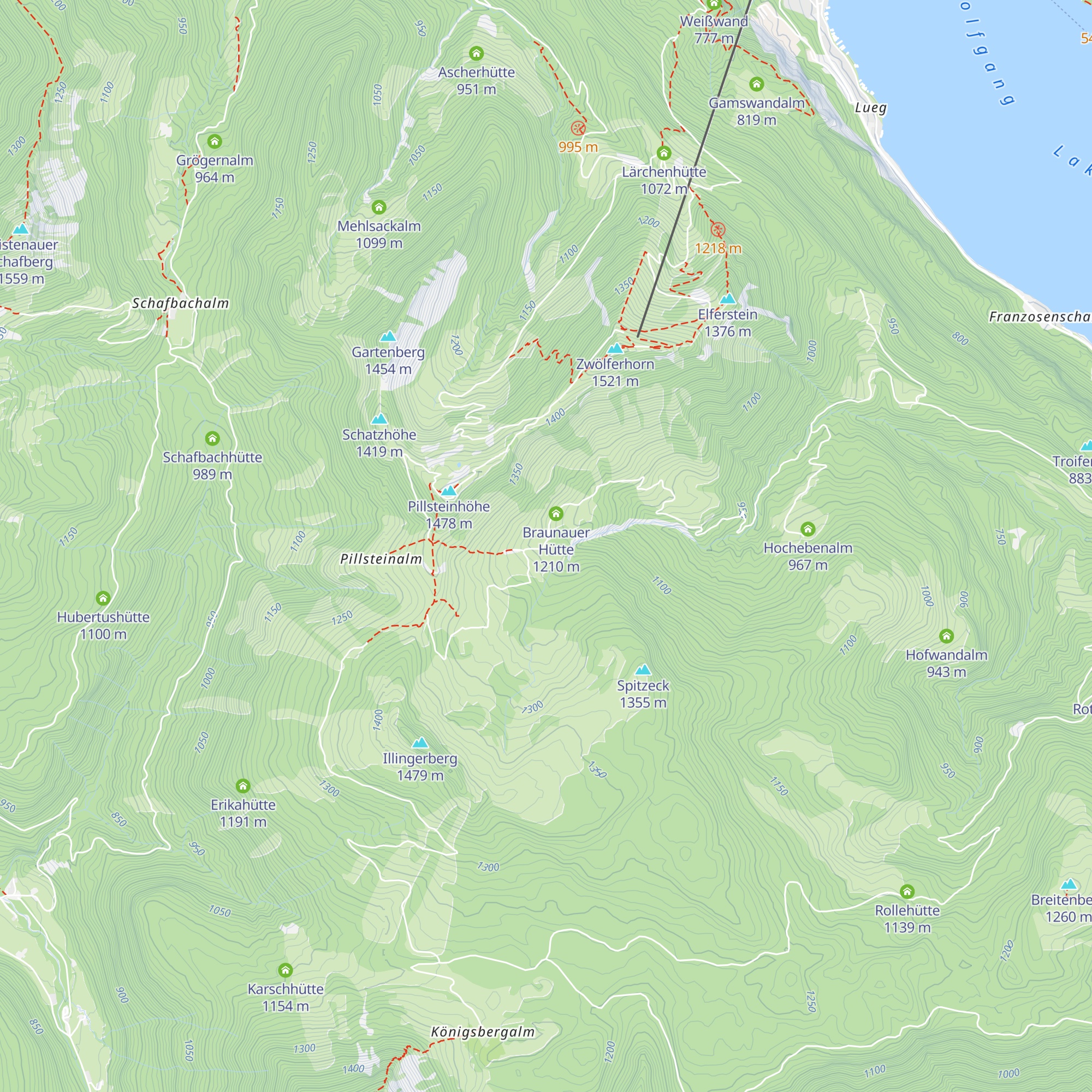 Illingeralm map