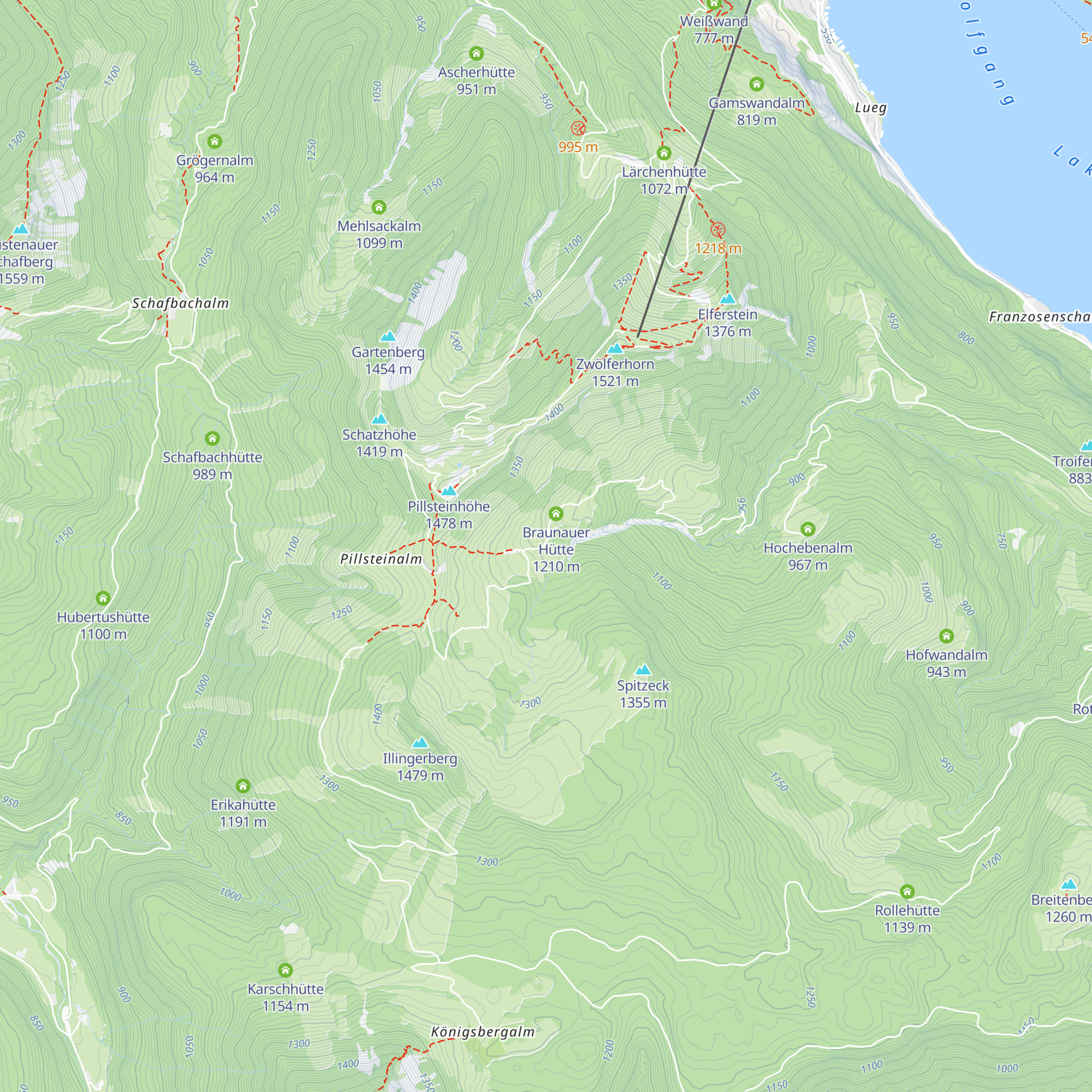 Illingeralm map