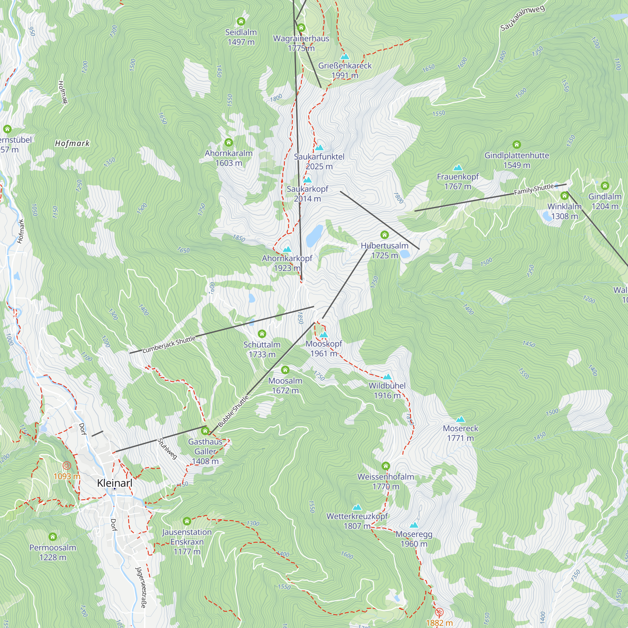 Almstüberl map