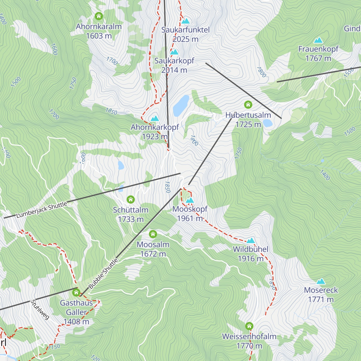 Almstüberl map