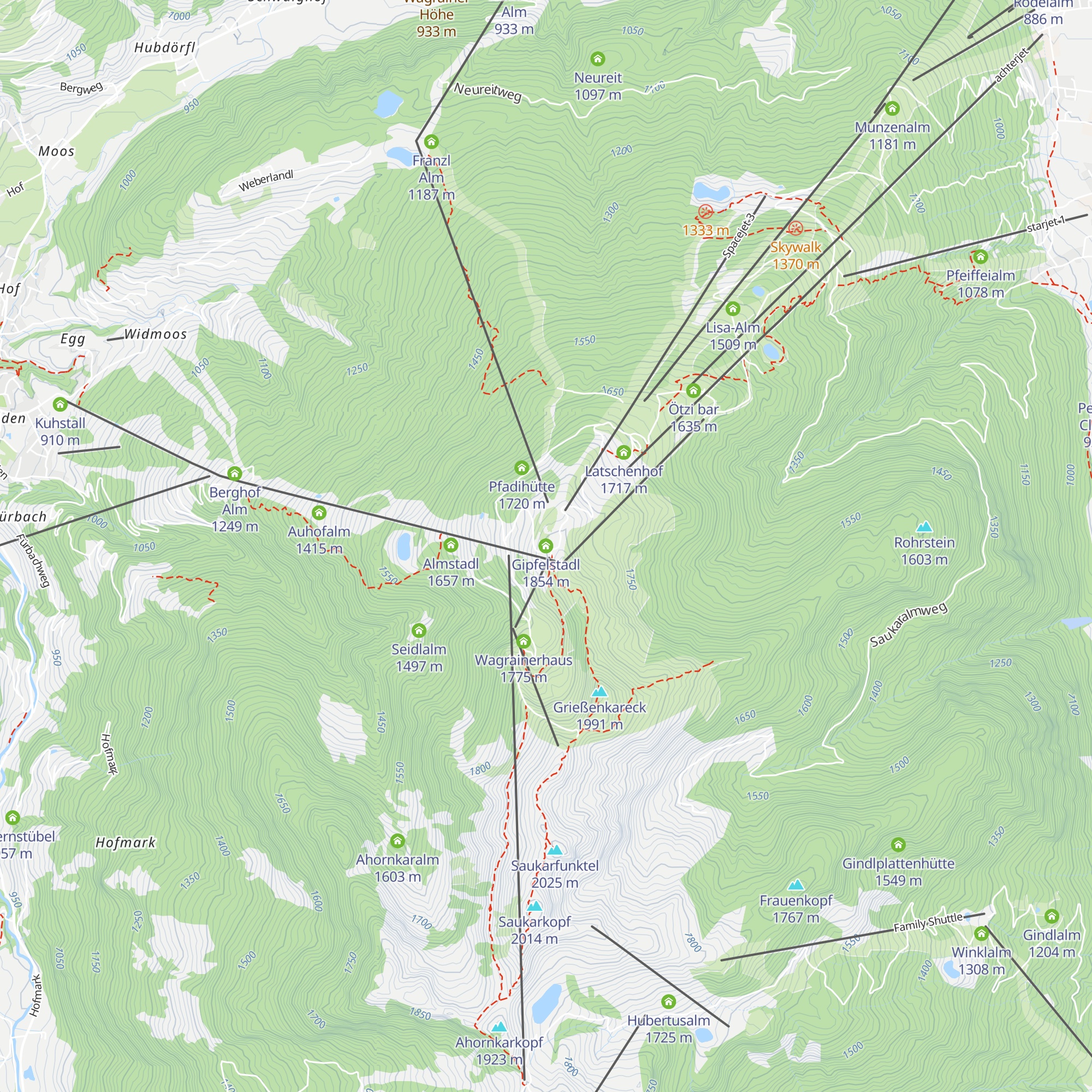 Gipfelstadl map