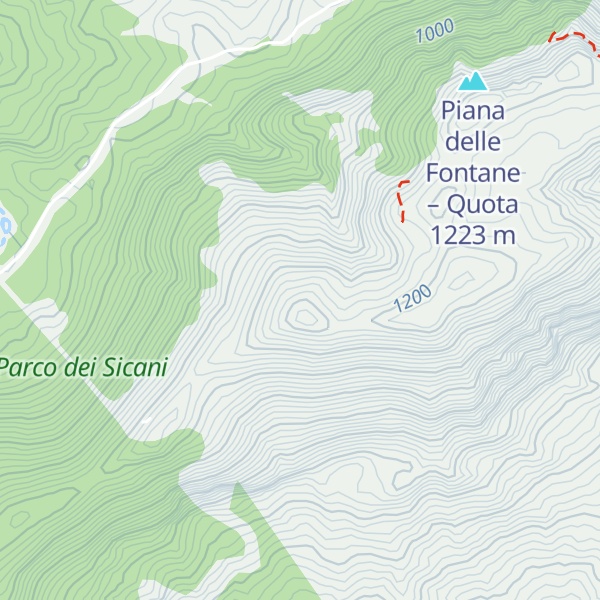 Map of Pizzo Gallinaro