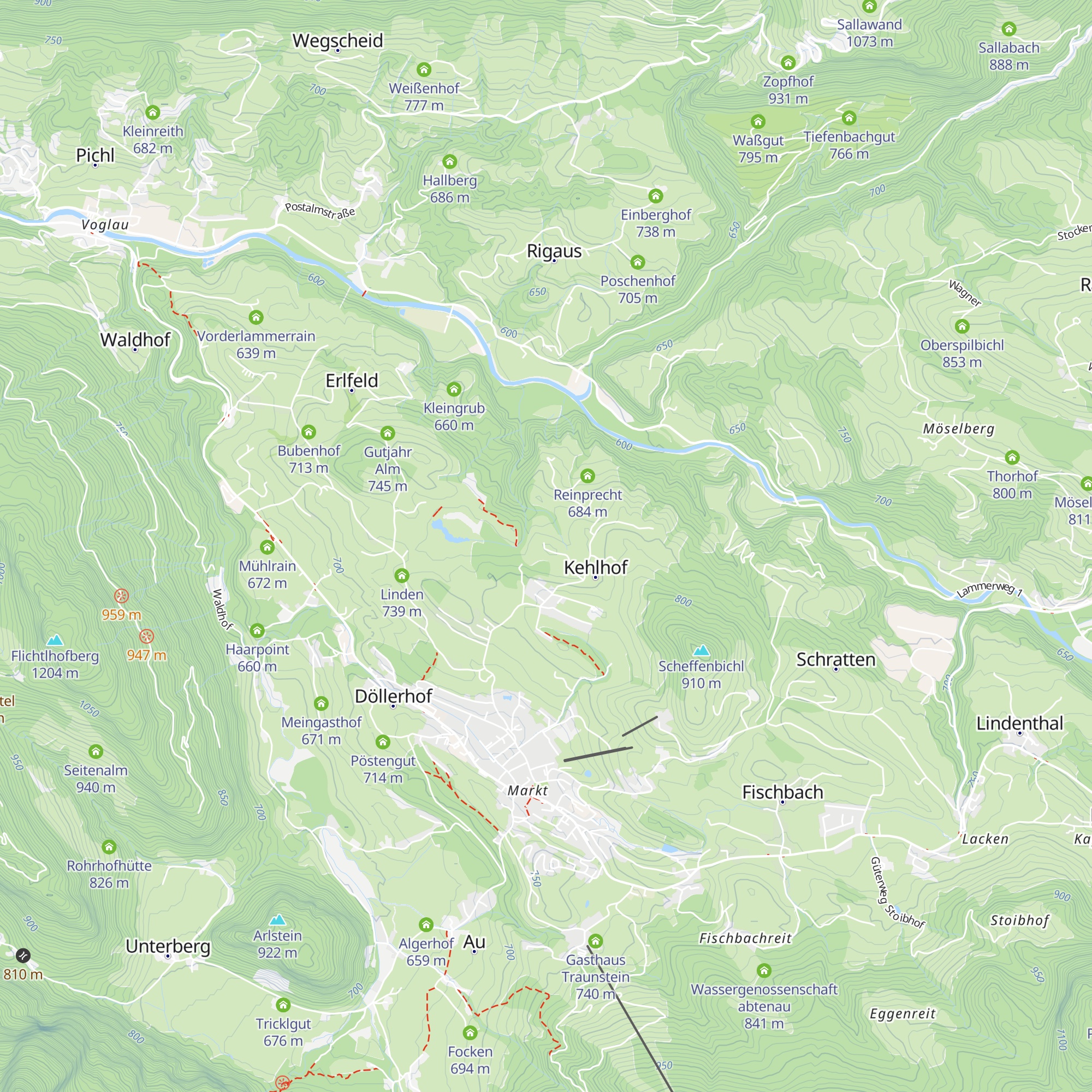 Ludwinklmoos map