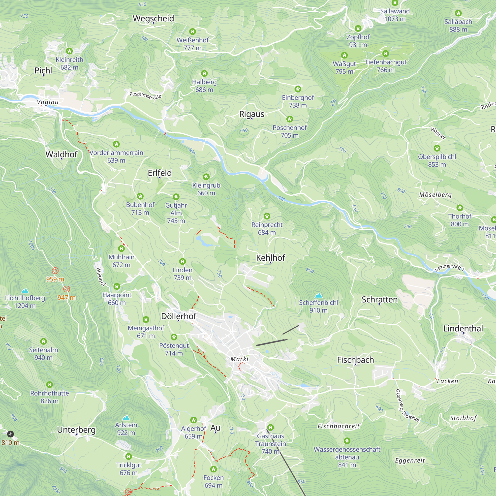 Ludwinklmoos map