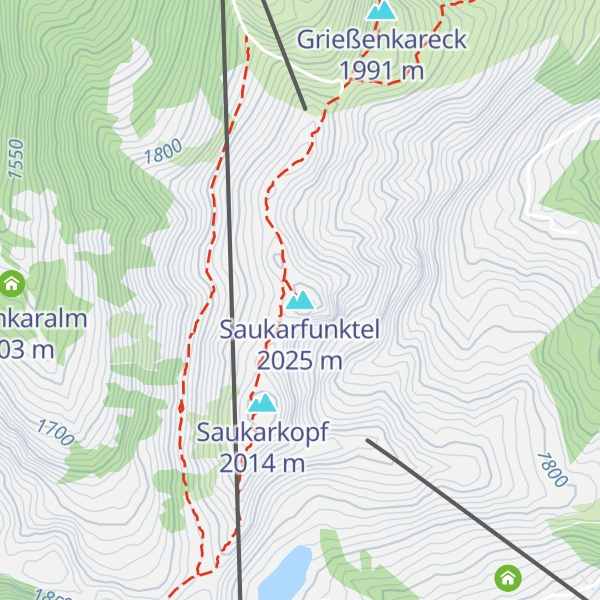 Map of Saukarfunktel