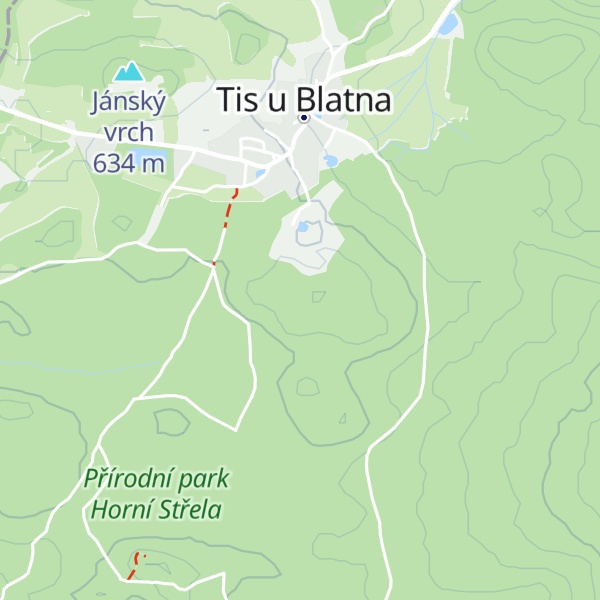 Map of Žebrák [Tis u Blatna]