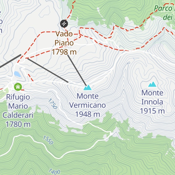 Map of Monte Vermicano
