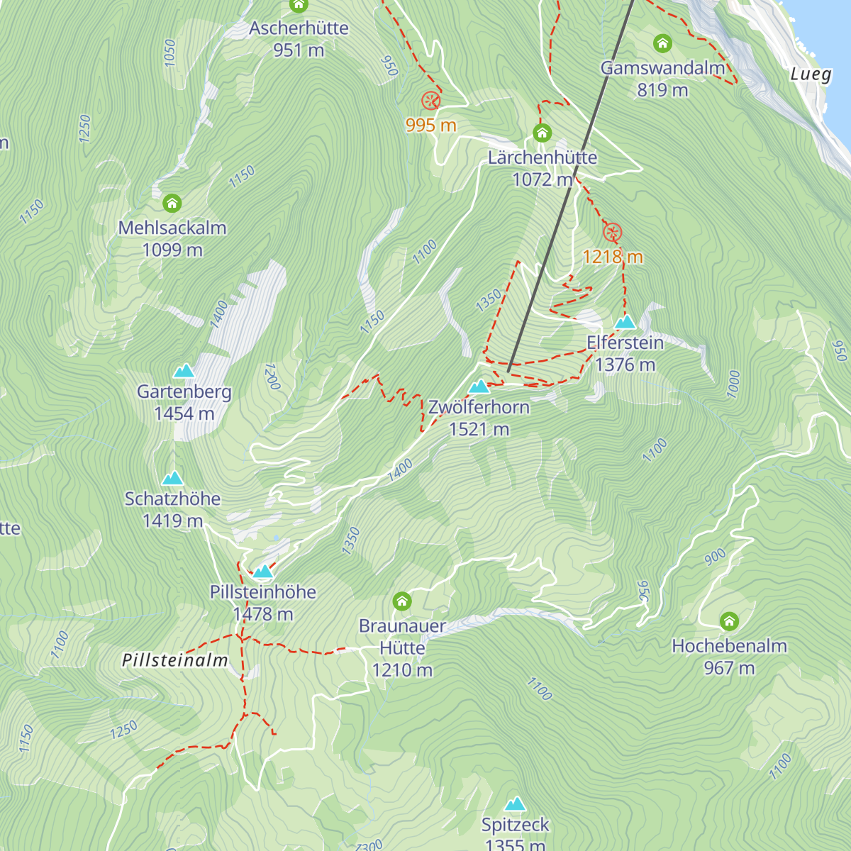 Arnikahütte map