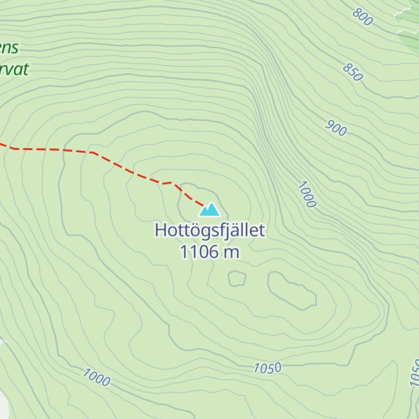 Map of Hottögsfjället