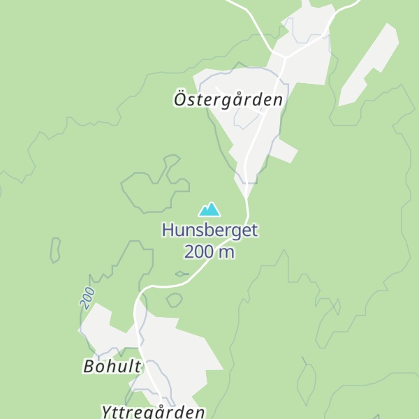 Map of Hunsberget