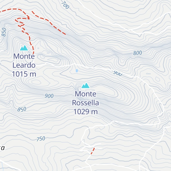 Map of Monte Rossella