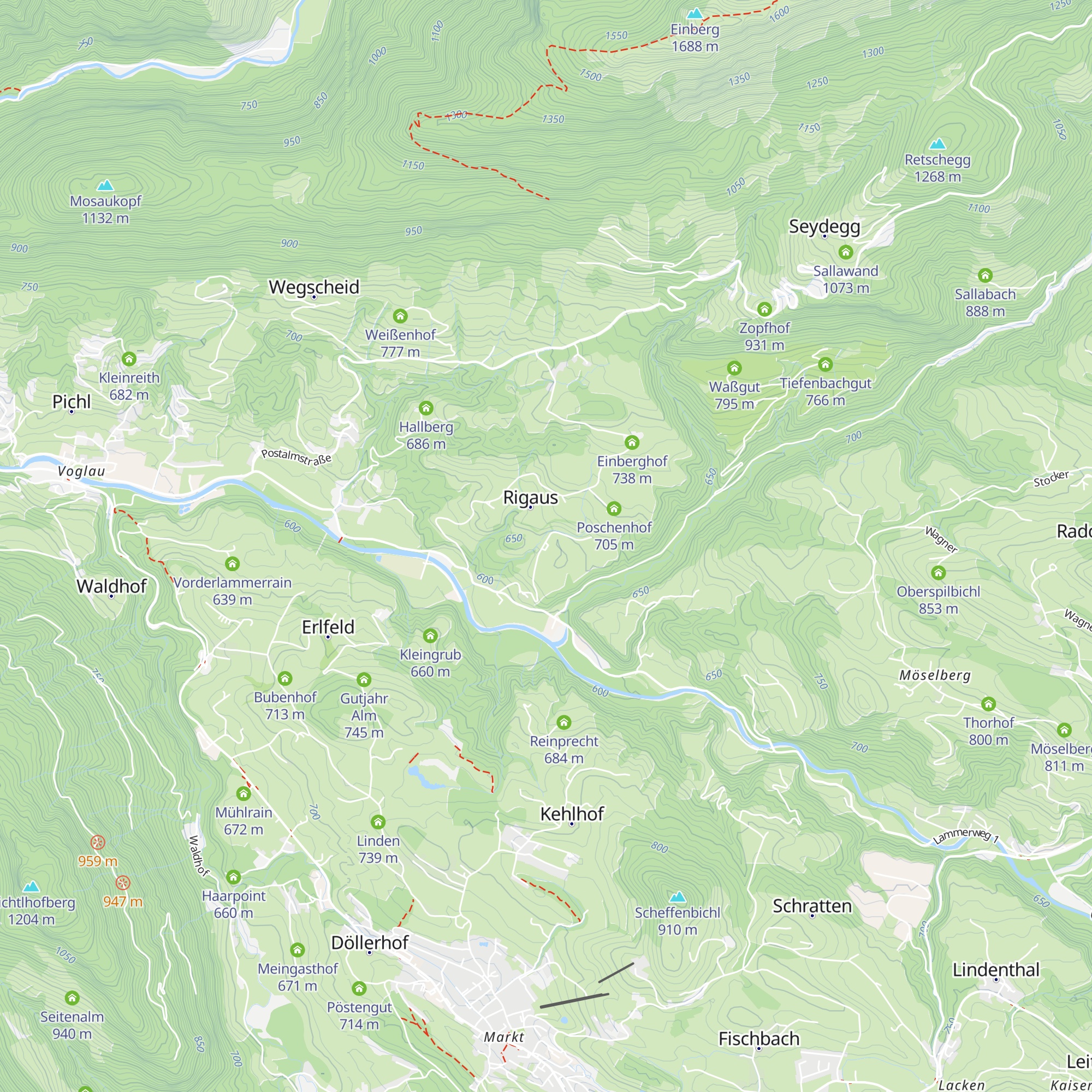 Tuschenhof map