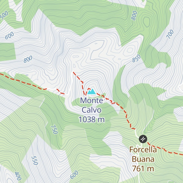 Map of Monte Calvo