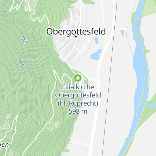Map of Filialkirche Obergottesfeld (hl. Ruprecht)