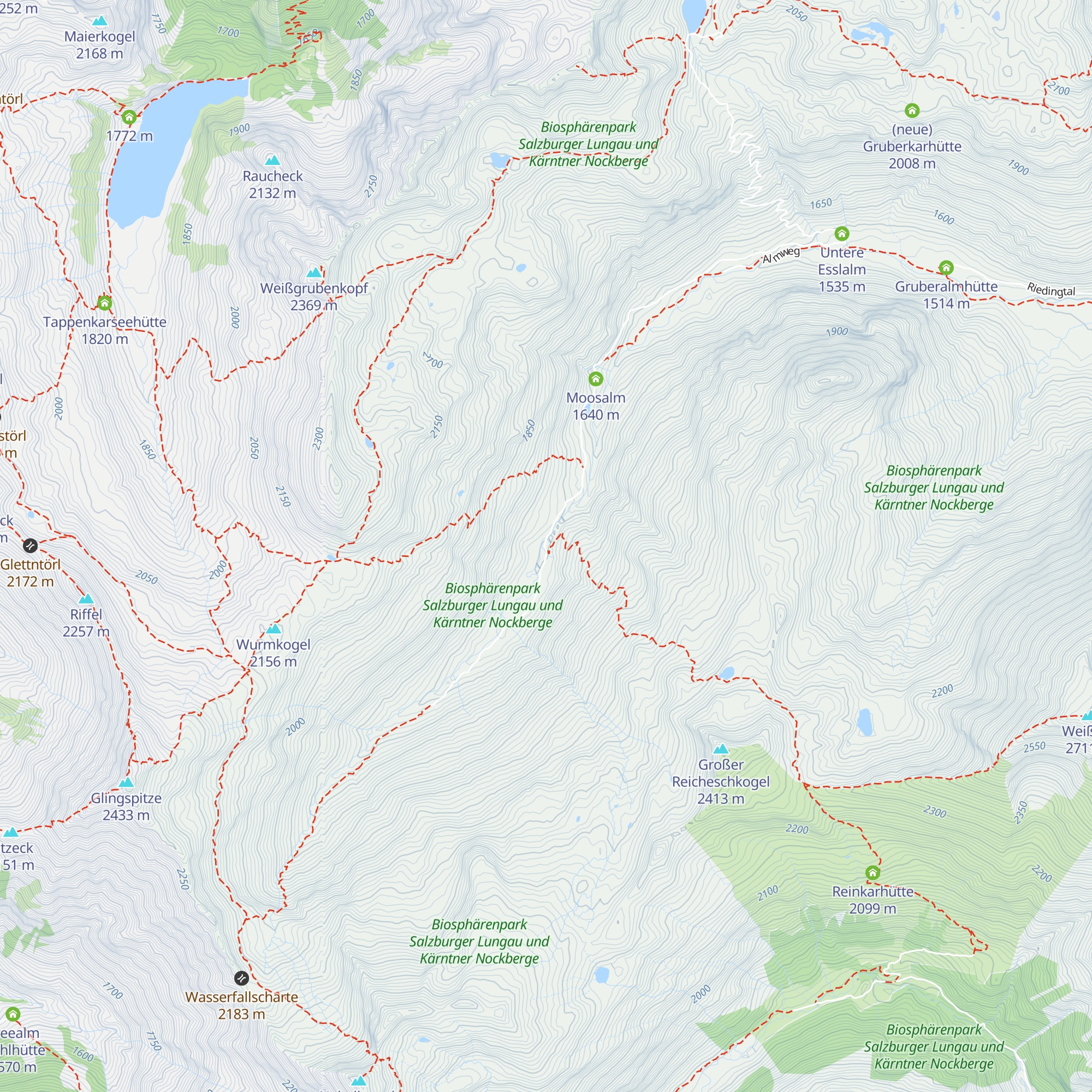 Zauneralm map