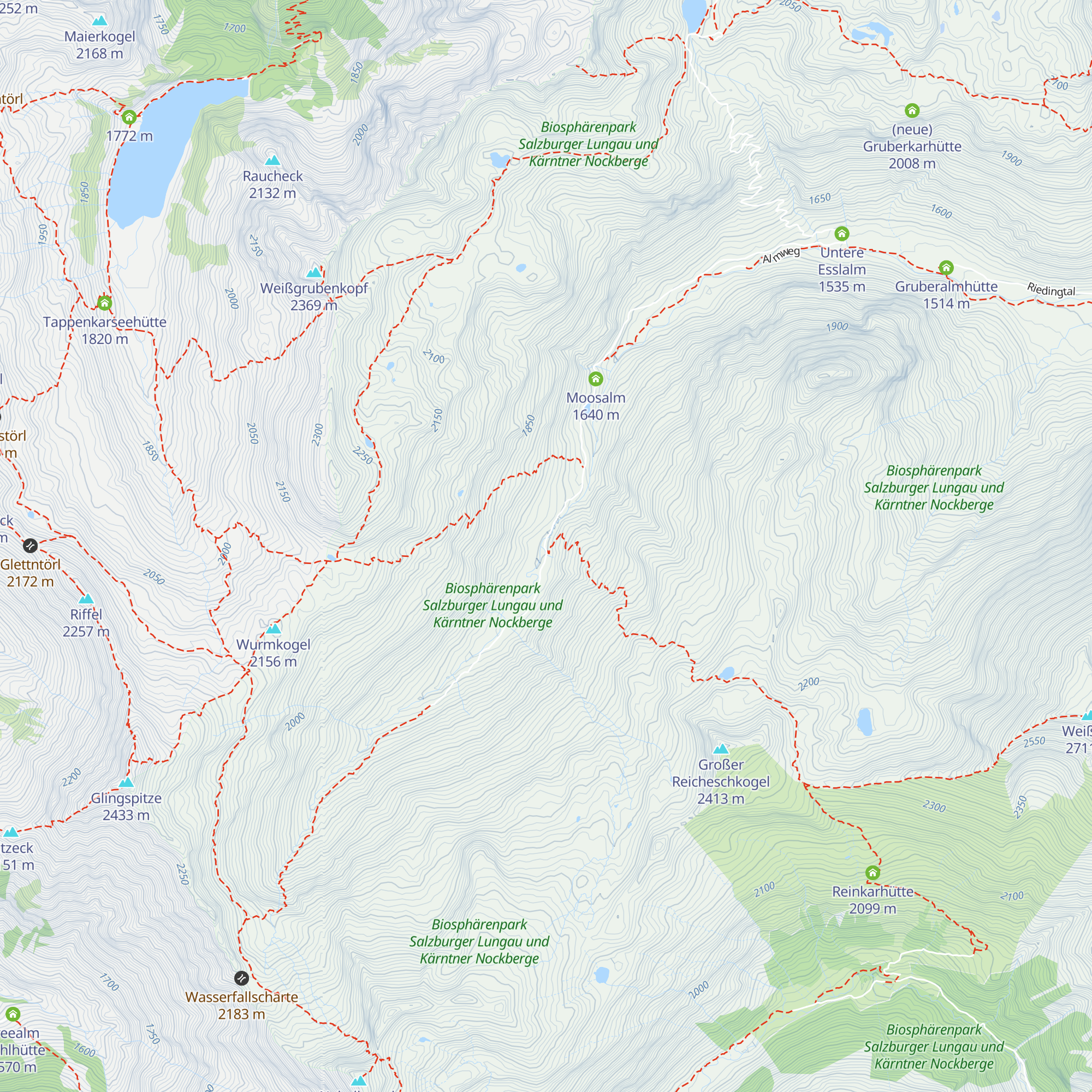 Zauneralm map