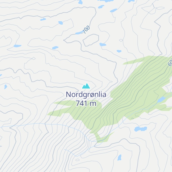 Map of Nordgrønlia
