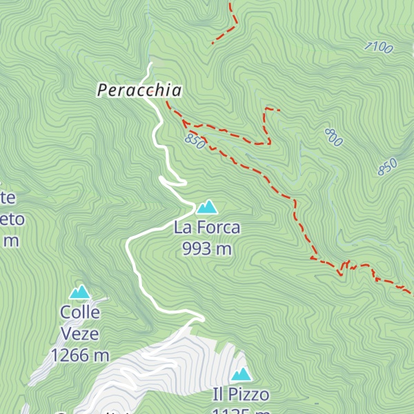 Map of La Forca