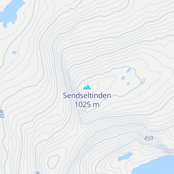 Map of Sendseltinden