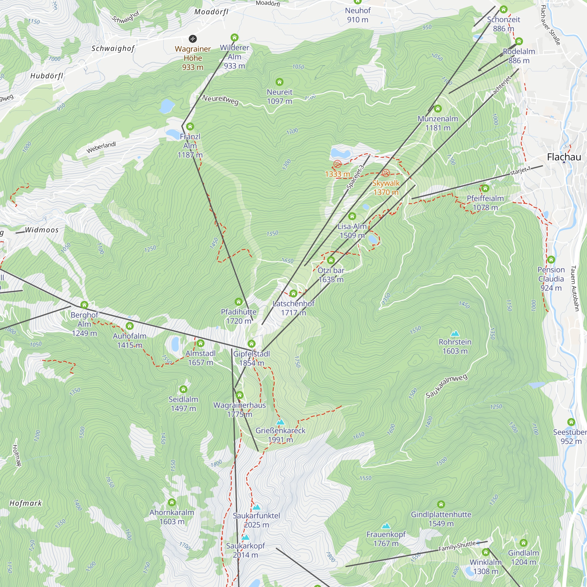 Latschenhof map