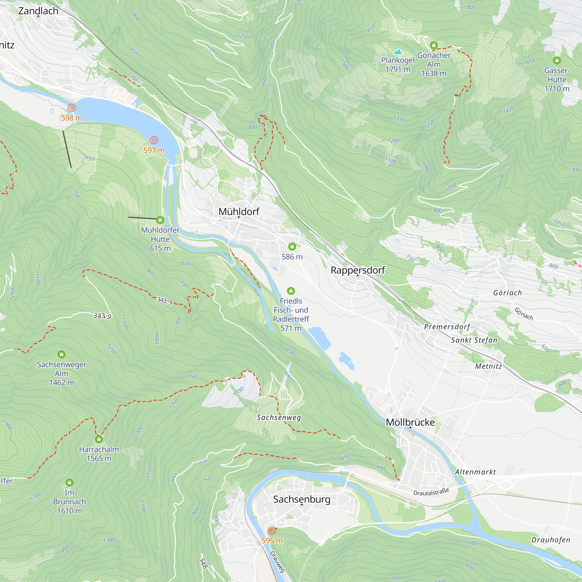 Friedls Fisch- und Radlertreff map