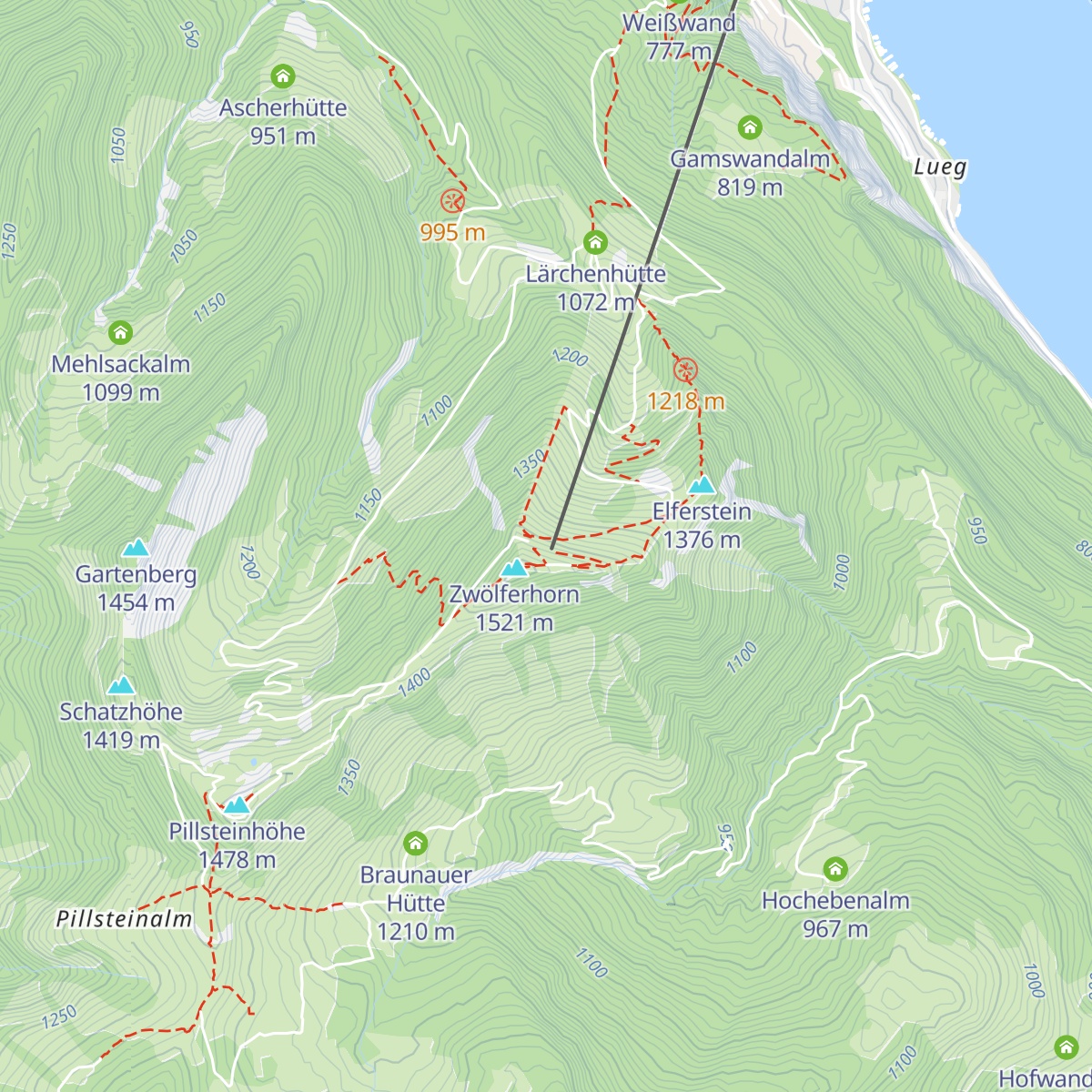 Das Zwölfer map