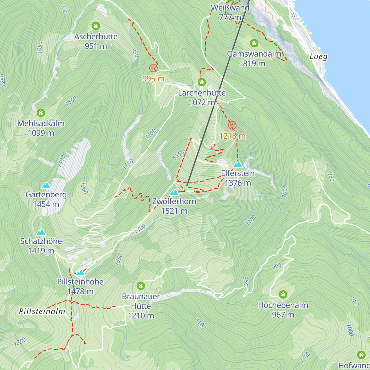 Das Zwölfer map