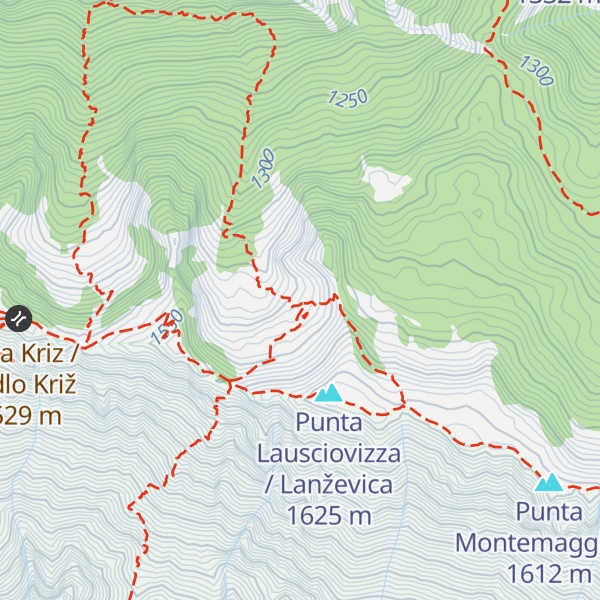 Map of Rifugio A.N.A. Monteaperta