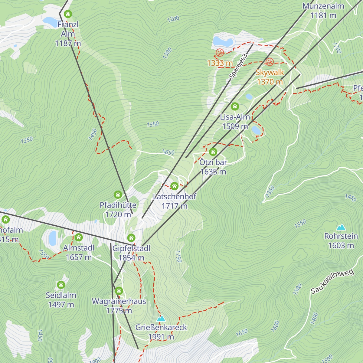 Jandlalm map