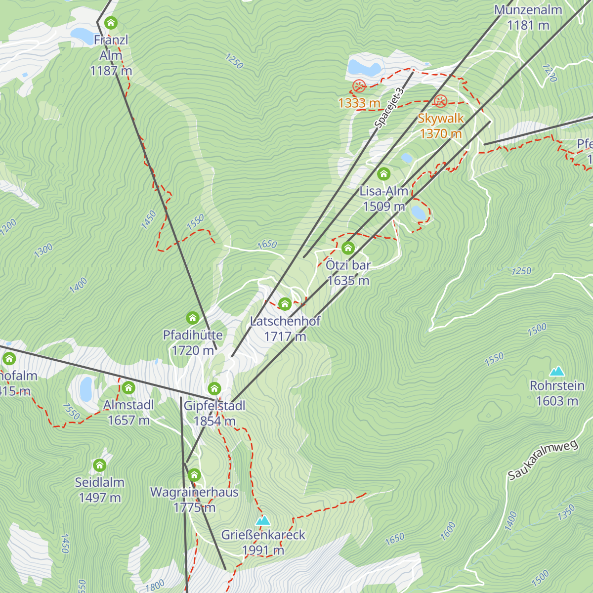 Jandlalm map