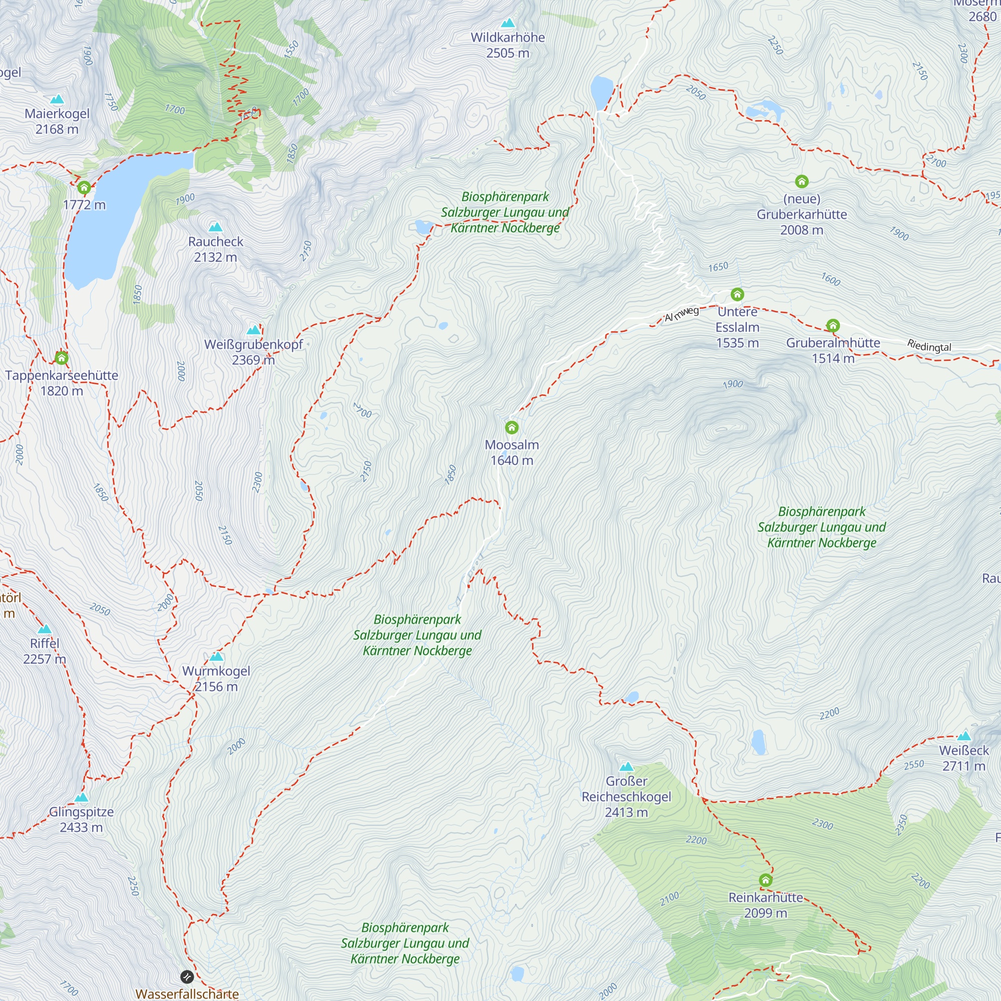 Königalm map